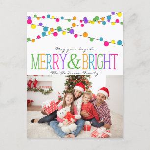 Festiva Holiday String Lights Merry Bright postal