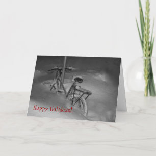 Festiva ¡Holidaze feliz! Tarjeta del día de fiesta