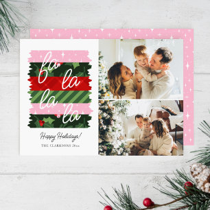 Festiva Holly Merry Bright Retro Washi Cinta Tarjeta de Va