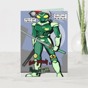 Festiva Hombre Mantis - Tarjeta de Mantis Alegre