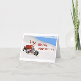Festiva Hotrod para coches con tarjeta de navidades