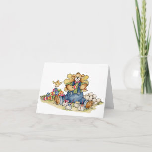 Festiva Huevos de Pascua de la pintura - tarjeta