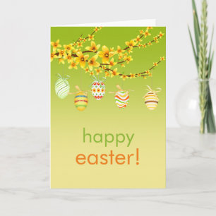 Festiva Huevos de Pascua, tarjeta de felicitación de la