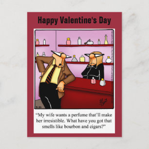 Festiva Humor El día de San Valentín divertida postal