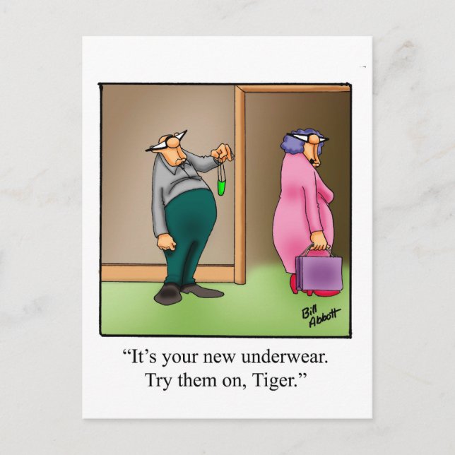 Festiva Humor El día de San Valentín divertida postal (Anverso)