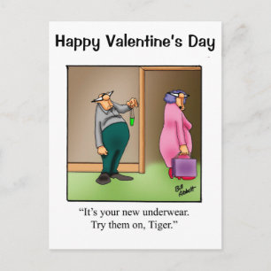 Festiva Humor El día de San Valentín divertida postal