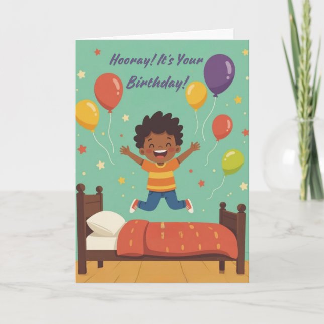 Festiva ¡Hurra es tu tarjeta de cumpleaños (Anverso)