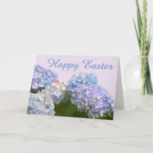 Festiva Hydrangeas Tarjeta de Pascua de Fuente Grande