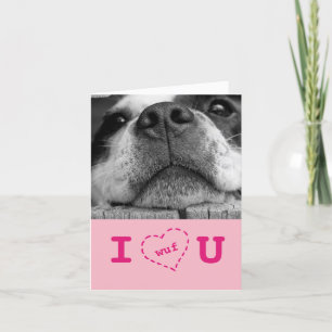 Festiva I Wuf usted tarjeta del día de San Valentín del