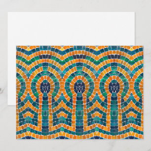 Festiva ICONOS DE ORO MOSAICO Tarjeta Plana 5.5x7.5
