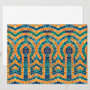 Festiva ICONOS DE ORO MOSAICO Tarjeta plana 6.5x8.75