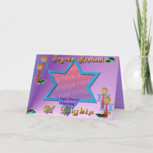 Festiva [imagen de la cubierta], tarjeta del *Hanukkah,