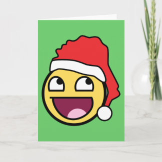 Festiva Impresionante tarjeta Face Santa