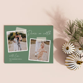 Festiva Instantánea | Tarjeta de vacaciones de dos fotos d