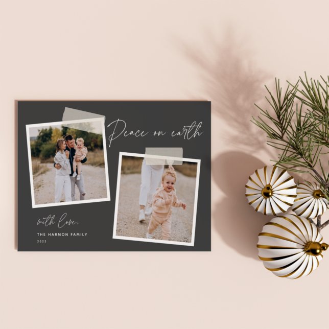 Festiva Instantánea | Tarjeta de vacaciones de dos fotos d (Subido por el creador)