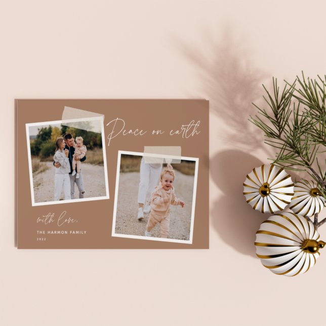 Festiva Instantánea | Tarjeta de vacaciones de dos fotos d (Subido por el creador)