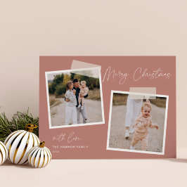 Festiva Instantánea | Tarjeta navideña de dos fotos