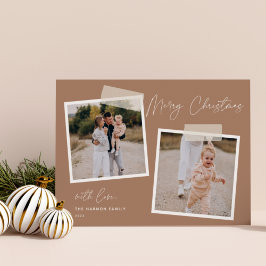 Festiva Instantánea | Tarjeta navideña de dos fotos