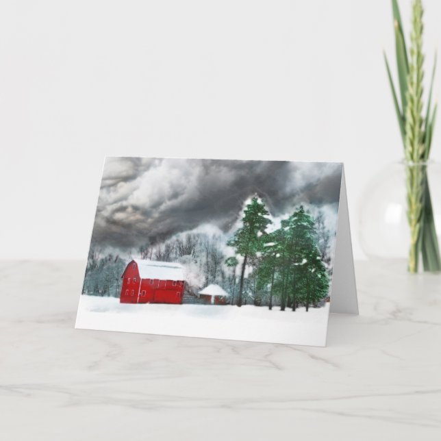 Festiva Invierno de campo, tarjeta (Anverso)