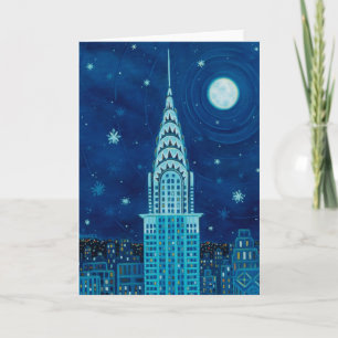 Festiva Invierno en la tarjeta de New York City