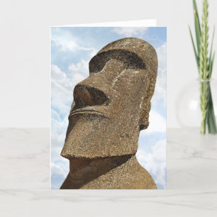 Festiva Isla de pascua Moai - tarjeta de felicitación
