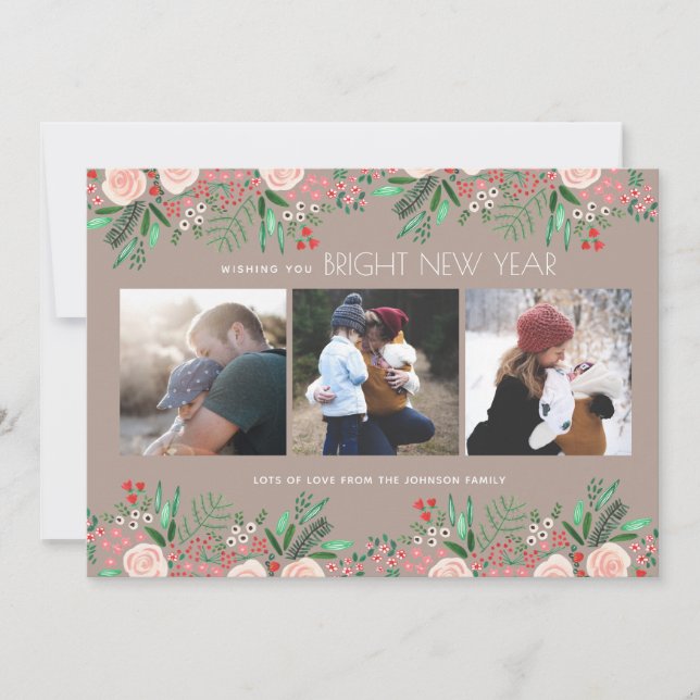 Festiva Jardín Botánico Año Nuevo | Tarjeta fotográfica (Anverso)