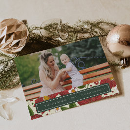 Festiva Jardín de Invierno | Tarjeta fotográfica de Navida