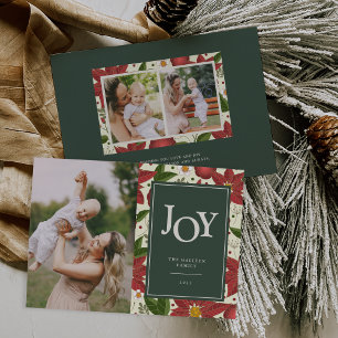 Festiva Jardín de Invierno   Tarjeta fotográfica de Navida