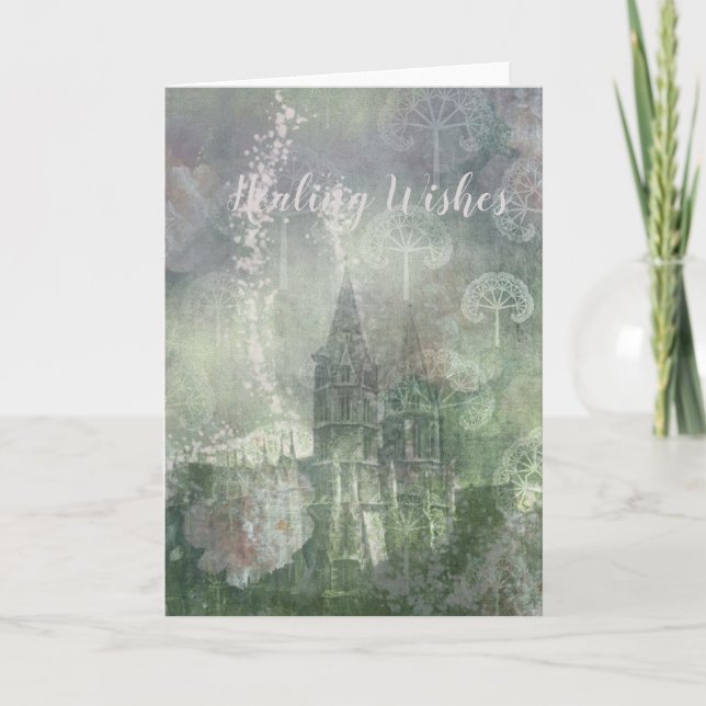 Festiva Jardín romántico - Tarjeta de saludo (Anverso)