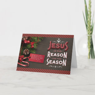 Festiva Jesús es la Razón de la Temporada con Tarjeta de R