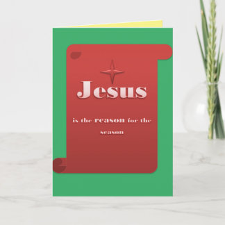 Festiva Jesús es la razón por la que la tarjeta de felicit