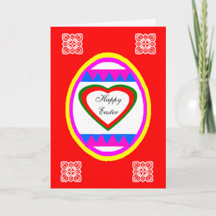 Festiva jGibney Feliz Tarjeta de Huevo de Pascua con la ca