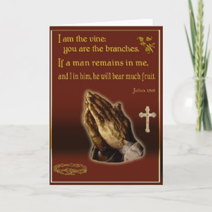 Festiva John 15:5 Soy la tarjeta de la vid