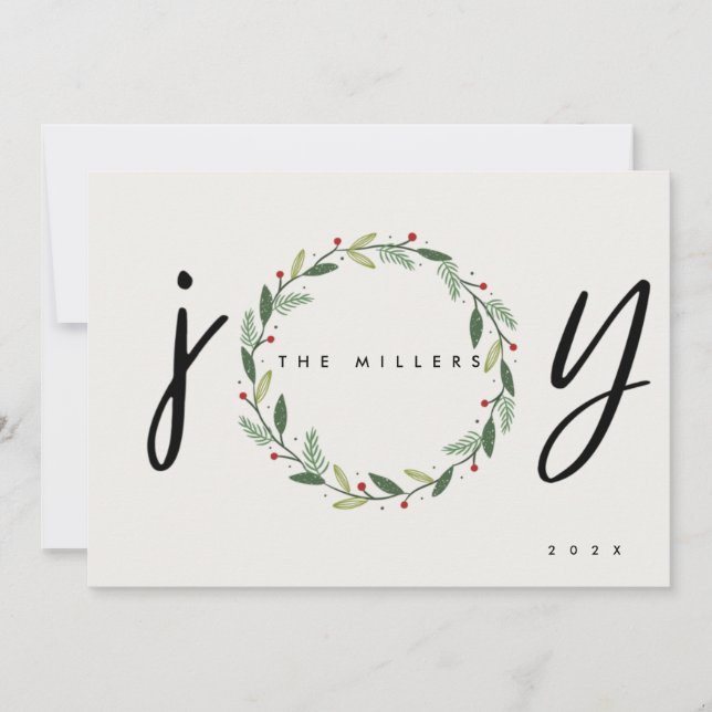 Festiva JOY | 3 Tarjeta de felicitación para Navidades de  (Anverso)