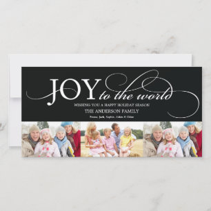FESTIVA JOY AL MUNDO TARJETA DE FOTOGRAFÍA DE VACACIONES