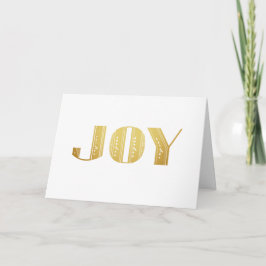 Festiva Joy Gold Metallic Art Deco Tarjeta de felicitación