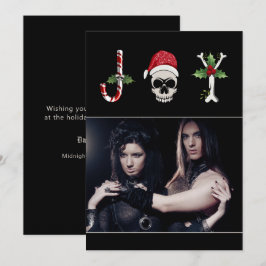 Festiva Joy Gothic Navidades foto tarjeta de vacaciones