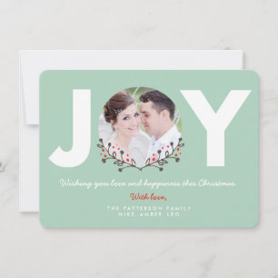 Festiva JOY Mint Tarjeta fotográfica de vacaciones