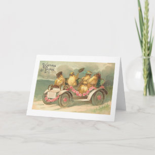Festiva ¡Joyeuses Paques! Tarjeta de pascua del francés