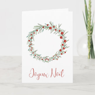 Festiva Joyeux Noël, Navidades franceses con tarjeta de va