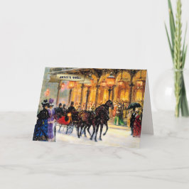 Festiva Joyeux Noël. Tarjeta de navidades en francés