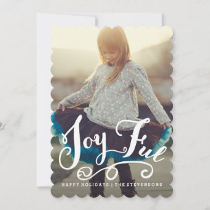 Festiva JOYFUENTE Tarjeta de fotos de Swirl Holiday manu