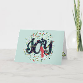 Festiva Joyful Joy Holiday Tarjeta de felicitación