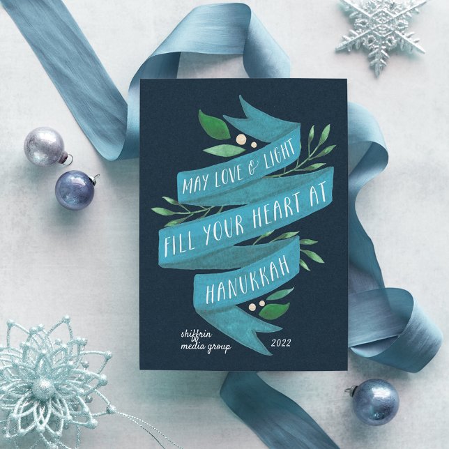 Festiva Joyous Tidings | Tarjeta Hanukkah Corporativa (Subido por el creador)