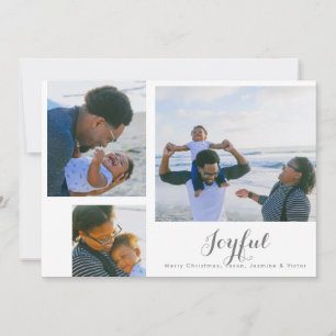 Festiva Jugosa tarjeta fotográfica de vacaciones en blanco