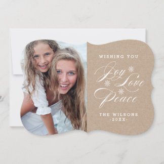 FESTIVA KRAFT PAPER JOY | TARJETA DE FOTOGRAFÍA DE VACACIO