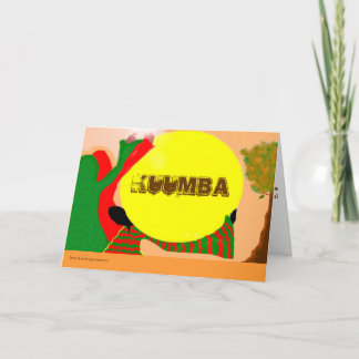 FESTIVA KWANZA   - TARJETA DE FELICITACIÓN