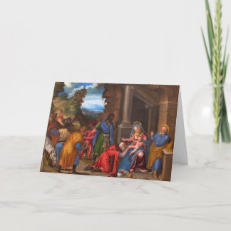 Festiva La Adoración de la Tarjeta de Navidades Magi