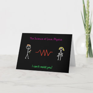 Festiva La ciencia del amor: Tarjeta de la física (haga -