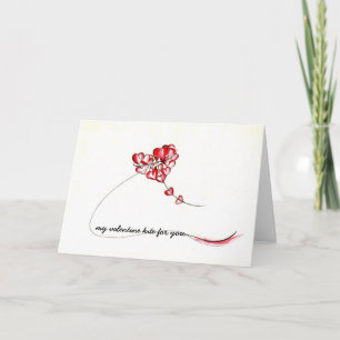 Festiva La cometa del amor de la tarjeta del día de San